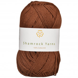 Shamrock Yarns 100% Baumwolle 8/4 Garn 08 Dunkelbraun von Shamrock Yarns