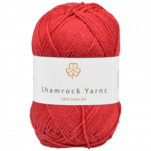 Shamrock Yarns 100% Baumwolle 8/4 Garn 21 Dunkles Weihnachtsrot von Shamrock Yarns