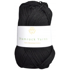 Shamrock Yarns 100% Mercerisierte Baumwolle 01 Schwarz von Shamrock Yarns