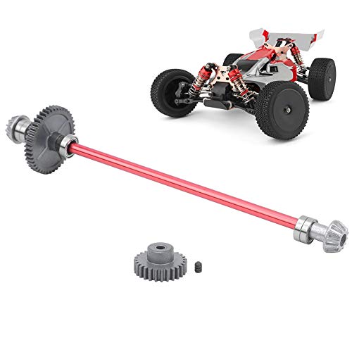 RC Mittelgetriebewelle, Motorgetriebe, RC Auto Motorgetriebe Mittelgetriebewelle Motorgetriebe für WLtoys 144001 1:14 RC Auto(rot) von Shanrya