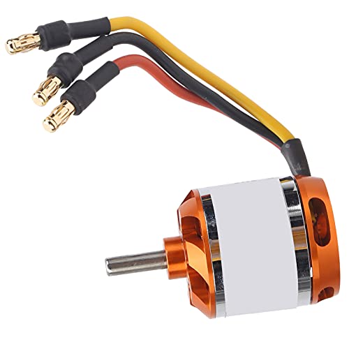 RC Motor, Low Noise Orange+Silver D2836 Brushless Motor für RC Flugzeuge für RC Flugzeugliebhaber zur einfachen Bedienung für RC Flächenflugzeuge(1500KV) von Shanrya