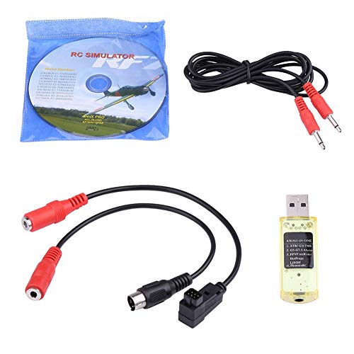 Woyisisi RC Simulator Kit, 22 in 1 RC USB Flugsimulator mit Kabeln f¨¹r Realflight G7/G6/G5 Phoenix 4 E2HG von Shanrya