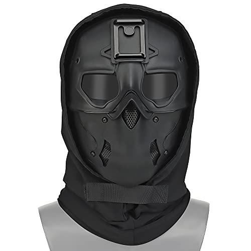 Shanyingquan Taktische Vollgesichtsmaske Atmungsaktive Wildmaske mit Kopfbedeckung Mehrfarbiges Militär-Halloween-Masken-Set von Shanyingquan