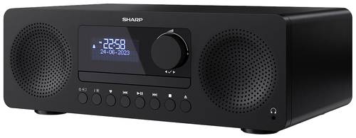Sharp XL-B720D Stereoanlage Bluetooth®, AUX, CD, DAB+, USB, Inkl. Fernbedienung 60W Schwarz von Sharp