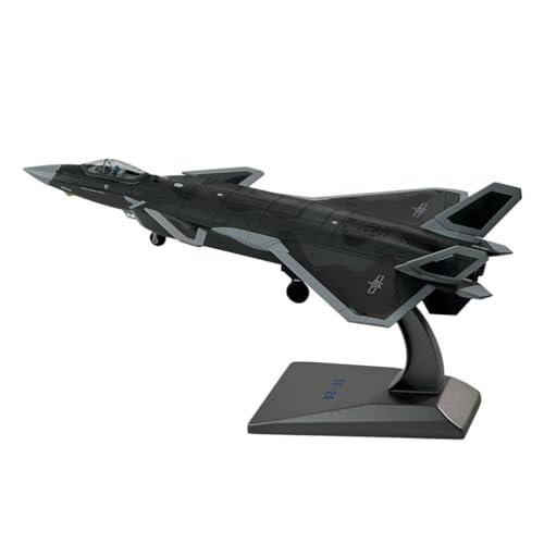 Sharplace 1/100 J-20 Metall-Kampfflugzeugmodell mit Ständer, Sammlerstück, statisches Display, Heimdekoration von Sharplace