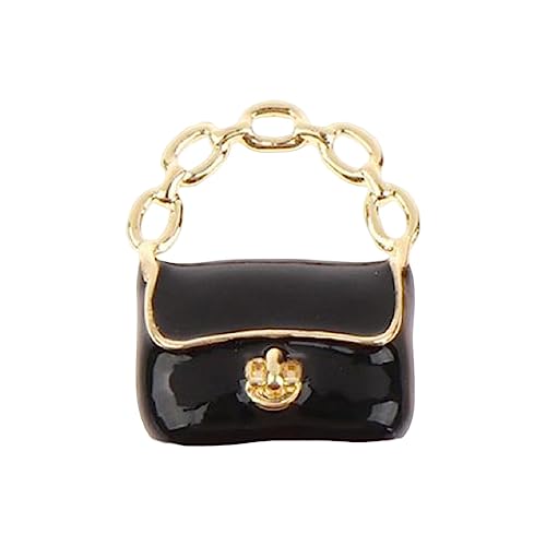 Sharplace 1/12 Miniatur-Tasche, Puppenhaus, Mini-Handtasche, Puppenmöbel für vorgetäuschtes Spielen, Schwarz Sharplace 1/12 Miniatur-Tasche, Puppenhaus, Mini-Handtasche, Puppenmöbel für vorgetäuschtes Spielen, Schwarz von Sharplace