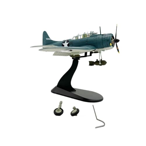 Sharplace 1/72 SBD-3 Dauntless Sturzkampfflugzeug, Legierung, Kampfflugzeug, Dekoration, Kinderspielzeug, Flugzeug mit Ständer für Fernsehschrank, Zuhause, von Sharplace