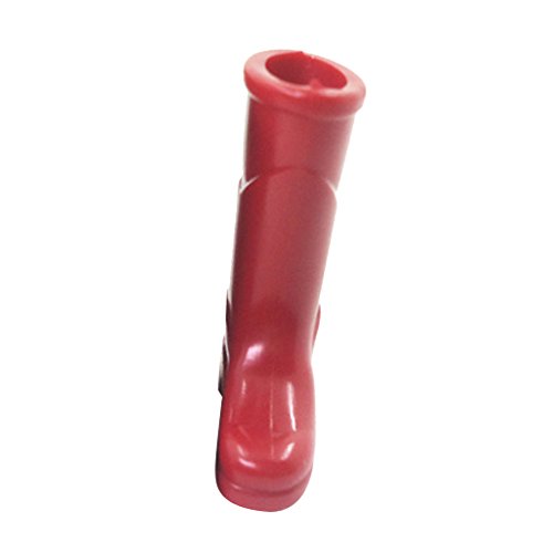 Sharplace 1 Paar Mini Puppen Regenstiefel Galosche Gummistiefel für 1/12 Puppenhaus Gartendeko - 2,6 x 3,4 cm, Rot von Sharplace