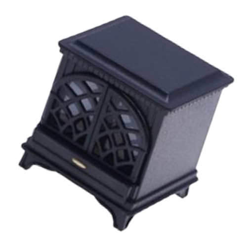 Sharplace 1:12 Puppenhaus Kamin Mini Kamin mit LED Foto Requisiten Leuchtendes Kaminmodell für Diorama Puppenhaus Zubehör Dekor, Schwarz Sharplace 1:12 Puppenhaus Kamin Mini Kamin mit LED Foto Requisiten Leuchtendes Kaminmodell für Diorama Puppenhaus Zubehör Dekor, Schwarz von Sharplace