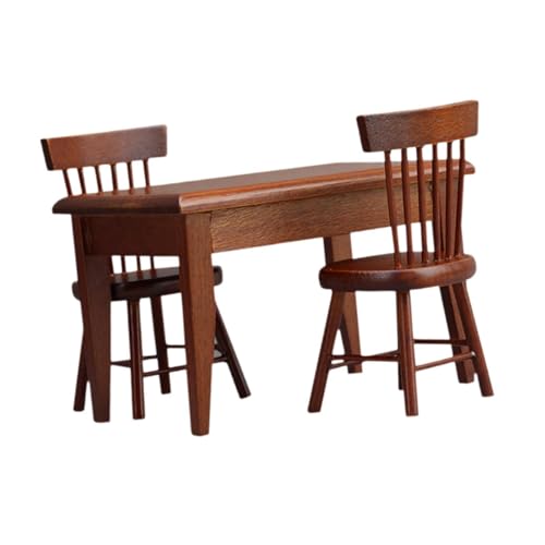 Sharplace 1:12 Puppenhausmöbel aus, Rollenspielspielzeug, DIY-Werkzeuge, Holzhandwerk, Miniaturmöbelmodell, Esstisch- und Stuhlset Sharplace 1:12 Puppenhausmöbel aus, Rollenspielspielzeug, DIY-Werkzeuge, Holzhandwerk, Miniaturmöbelmodell, Esstisch- und Stuhlset von Sharplace