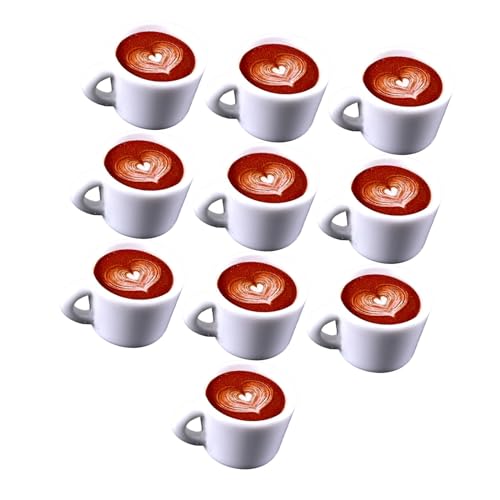 Sharplace 10 Stücke Puppenhaus Kaffee Mini Küche Spielzeug Modell Miniatur Cappuccino DIY Lebensmittel Spielzeug für Puppenhaus Mini Möbel Spielzeug Dekoration, Herzmuster Sharplace 10 Stücke Puppenhaus Kaffee Mini Küche Spielzeug Modell Miniatur Cappuccino DIY Lebensmittel Spielzeug für Puppenhaus Mini Möbel Spielzeug Dekoration, Herzmuster von Sharplace