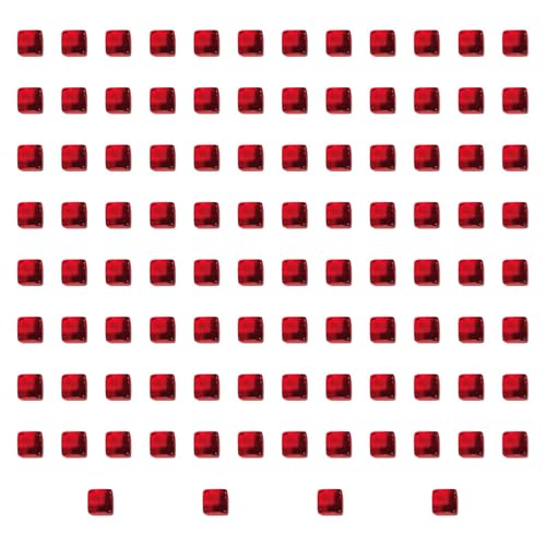 Sharplace 100x Acrylwürfel Sensorisches Trainingsspielzeug Stapelwürfel Interaktives sechsseitiges Brettspiel Blankowürfel für die Fantasie im Vorschulalter, Rot Sharplace 100x Acrylwürfel Sensorisches Trainingsspielzeug Stapelwürfel Interaktives sechsseitiges Brettspiel Blankowürfel für die Fantasie im Vorschulalter, Rot von Sharplace