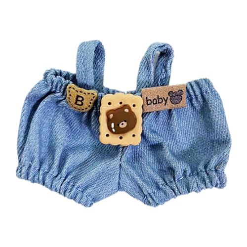 Sharplace 17 cm große Puppenkleidung aus Plüsch, Puppen-Outfits, Zubehör für Plüschpuppen, Kostüme, süße Puppenkleidung, Puppenoveralls für Kinder im Alter von, Kekse Bär von Sharplace