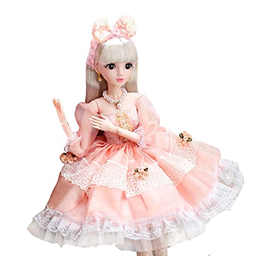 Sharplace 24 Zoll BJD Puppe mit beweglichen Gelenken - Singende Prinzessin für Sammler und Spiel, Prinzessin Monika von Sharplace