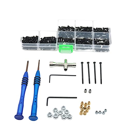 Sharplace 288pcs / Set Universal Metal RC Schraubensatz für WLtoys 12423 12427 12428 12429 1/12 Scale oder für FY 1/12 Full Series RC Cars Trucks Modell Zubehör von Sharplace