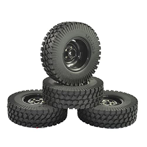 Sharplace 4 Stücke RC Auto Gummi Reifen 3.8 "für 1/10 Maßstab Axial SCX10 Modell Zubehör von Sharplace