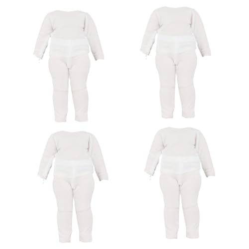 Sharplace 4Pcs 12 BJD Puppe Kleidung Set Puppe Kleidung DIY Puppe Dekoration Kinder Geschenke Dress Up Schicht Hemd für Ob11 Gsc, langärmliger Anzug von Sharplace