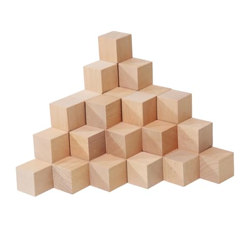 Sharplace 50 Stück Holzblöcke, Mathe-Sortierspielzeug, für, Puzzle-Unterrichtsbedarf, Bausteine, kleine Würfel für Vorschulkinder, Braun, L Sharplace 50 Stück Holzblöcke, Mathe-Sortierspielzeug, für, Puzzle-Unterrichtsbedarf, Bausteine, kleine Würfel für Vorschulkinder, Braun, L von Sharplace