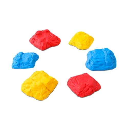 Sharplace 6X Trittsteine für Kinder Balance Block Trittspielzeug rutschfeste Bunte Kinder Sensorisches Trainingsgerät Balance Flusssteine von Sharplace