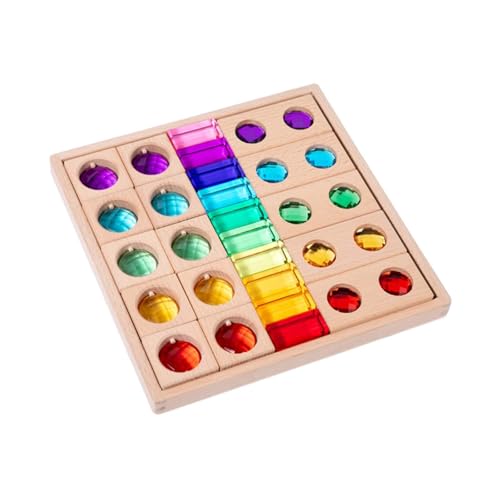 Sharplace Acryl-Holzbaustein-Set, Regenbogen-Acryl-Bauwürfel für, Spielzeug, Funkelnde Stapelbausteine für die Feiertagsparty Sharplace Acryl-Holzbaustein-Set, Regenbogen-Acryl-Bauwürfel für, Spielzeug, Funkelnde Stapelbausteine für die Feiertagsparty von Sharplace