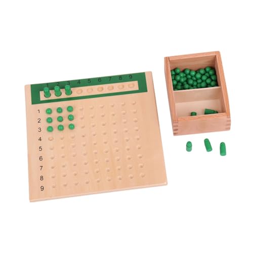 Sharplace Addition Subtraktion Arithmatik Mathematik Material Compact Table Brettspiel Holz Mathematik Manipulative für Kleinkinder Kinder Vorschule, GrÜn von Sharplace