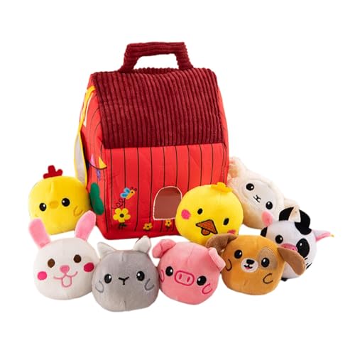 Sharplace Ausgestopfte Bauernhoftiere Spielset Leichtes süßes Hand-Auge-Koordinations-Babyspielzeug Plüschtierspielzeug für Jungen Mädchen Geschenke Sharplace Ausgestopfte Bauernhoftiere Spielset Leichtes süßes Hand-Auge-Koordinations-Babyspielzeug Plüschtierspielzeug für Jungen Mädchen Geschenke von Sharplace