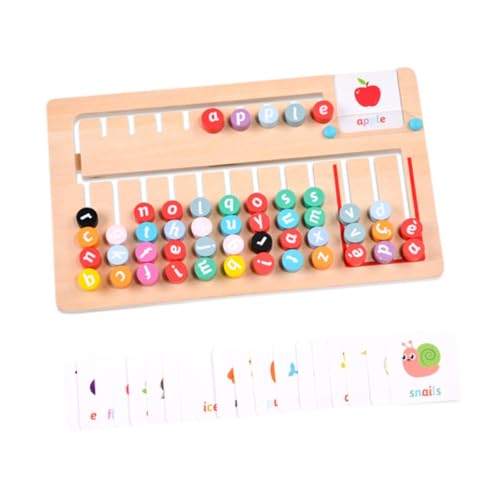 Sharplace Buchstaben-Matching-Brett aus Holz, Mehrzweck-Montessori-Spielzeug, Alphabet-Matching-Puzzle für Kindergartenkinder, Baby von Sharplace