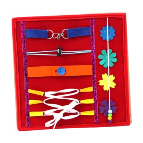 Sharplace Busy Board DIY Material Vorschule Lernen Motorik Entwicklung Zappeln Decke Kleid Lernmatte für Mädchen Auto Flugzeug, Rot Sharplace Busy Board DIY Material Vorschule Lernen Motorik Entwicklung Zappeln Decke Kleid Lernmatte für Mädchen Auto Flugzeug, Rot von Sharplace
