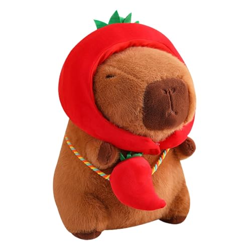 Sharplace Capybara-Plüschtier, Heimdekoration, weiches Cartoon-Plüschtier, Capybara-Plüschtier für Jungen und Mädchen, Chili 40cm von Sharplace