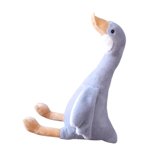 Sharplace Große Gans Plüschtiere Entenpuppe Weiche Gans Kuscheltier Gans Stofftier Niedliches Schlafkissen Kissen Geschenk für Kinder, Grau, 35cm von Sharplace