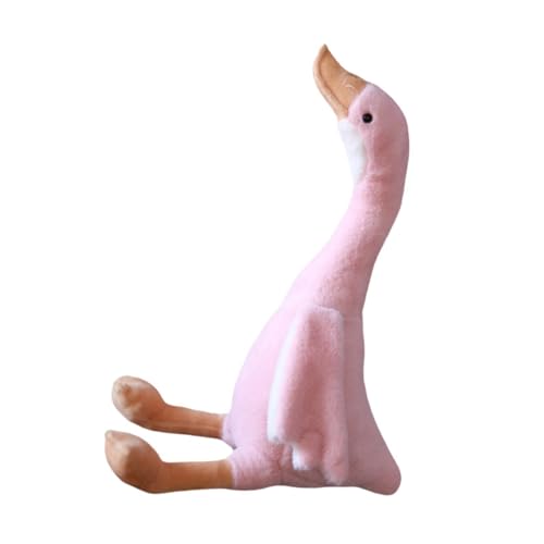 Sharplace Große Gans Plüschtiere Entenpuppe Weiche Gans Kuscheltier Gans Stofftier Niedliches Schlafkissen Kissen Geschenk für Kinder, Rosa, 50cm von Sharplace