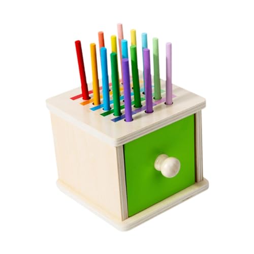 Sharplace Hölzerne Farbform Sortierbox Bildungsspielzeug Holz Geometrische Kognition Frühes Lernen Spielzeug für Kinder Kinder Jungen Mädchen von Sharplace