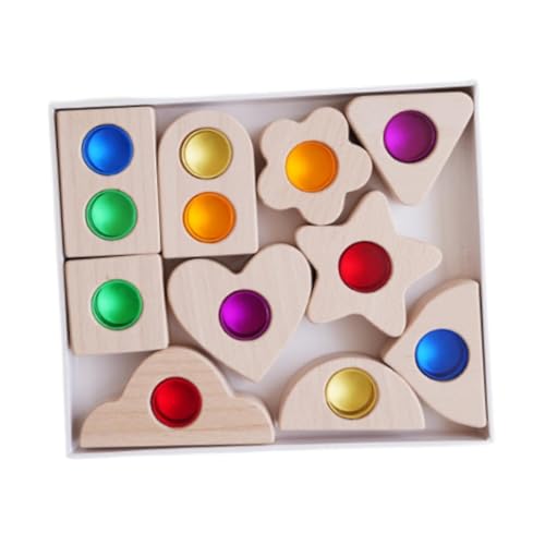 Sharplace Holzbausteine Set Stapelklötze Lernspielzeug Vorschulpartybedarf Lernspielzeug Regenbogen Sharplace Holzbausteine Set Stapelklötze Lernspielzeug Vorschulpartybedarf Lernspielzeug Regenbogen von Sharplace