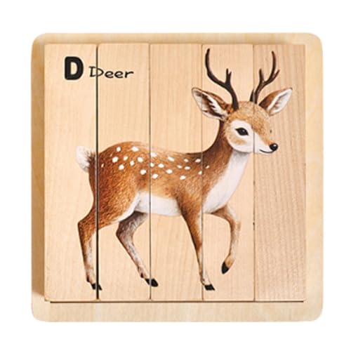 Sharplace Holzpuzzle für Kinder ab 2 Jahren, Lernen, 4-in-1-Tier-Zuordnungsspiele, Problemlösungsfähigkeiten, klobiges Puzzle Sharplace Holzpuzzle für Kinder ab 2 Jahren, Lernen, 4-in-1-Tier-Zuordnungsspiele, Problemlösungsfähigkeiten, klobiges Puzzle von Sharplace