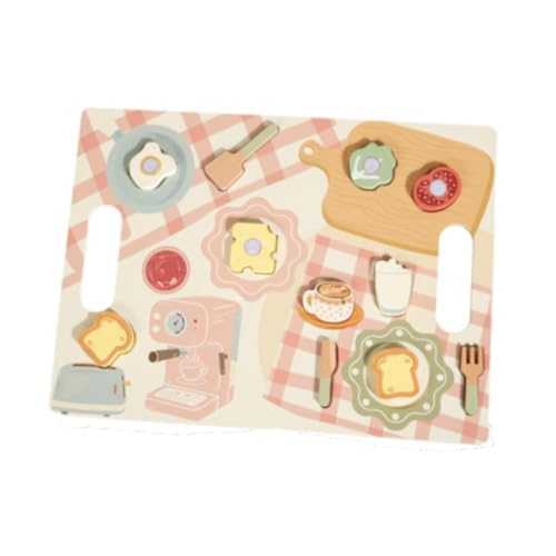 Sharplace Holzspielzeug-Backset für Lebensmittel, Küchenzubehör, Simulations-Schneidespielzeug, Spielset, Rollenspiel für, Jungen und Mädchen ab 3 Jahren, Frühstück Sharplace Holzspielzeug-Backset für Lebensmittel, Küchenzubehör, Simulations-Schneidespielzeug, Spielset, Rollenspiel für, Jungen und Mädchen ab 3 Jahren, Frühstück von Sharplace