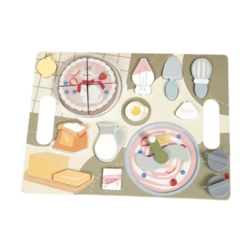 Sharplace Holzspielzeug-Backset für Lebensmittel, Küchenzubehör, Simulations-Schneidespielzeug, Spielset, Rollenspiel für, Jungen und Mädchen ab 3 Jahren, Kuchen Sharplace Holzspielzeug-Backset für Lebensmittel, Küchenzubehör, Simulations-Schneidespielzeug, Spielset, Rollenspiel für, Jungen und Mädchen ab 3 Jahren, Kuchen von Sharplace