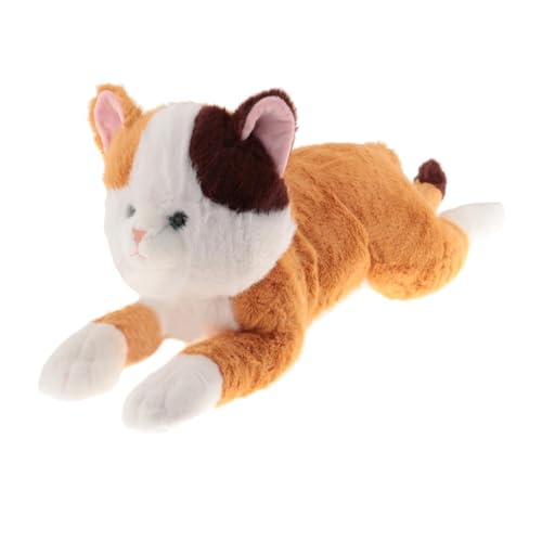 Sharplace Katzen-Plüschkissen, Spielzeug, Plüschpuppe, Stofftier, kreatives dekoratives Geburtstagsgeschenk, Ornament für Sofa, Schlafzimmer, Urlaub, Gelb Braun Sharplace Katzen-Plüschkissen, Spielzeug, Plüschpuppe, Stofftier, kreatives dekoratives Geburtstagsgeschenk, Ornament für Sofa, Schlafzimmer, Urlaub, Gelb Braun von Sharplace