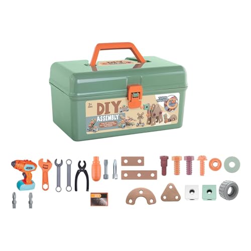 Sharplace Kids Tool Set Play Tool Box DIY Rollenspiel, kreative Treps Play Drill und Screw Kit Screwdriver Spielzeug für Kinder, Style A von Sharplace