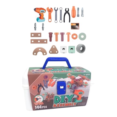 Sharplace Kids Tool Set Play Tool Box DIY Rollenspiel, kreative Treps Play Drill und Screw Kit Screwdriver Spielzeug für Kinder, Style B von Sharplace