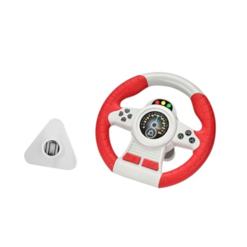 Sharplace Kinder Lenkradspielzeug tun Sich vor, um frühe Bildung Multifunktional mit Sound- und Light Car Driving Toy für Jungen und Mädchen zu Spielen, Rot von Sharplace