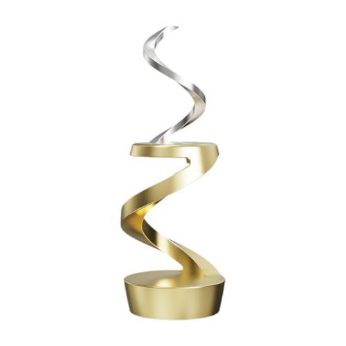 Sharplace Kinetische Schreibtisch Spielzeug Schwebenden Ball Ornament Anti für Halten Fokus für Geschenk Desktop Hängenden Gyroskop, Gold von Sharplace