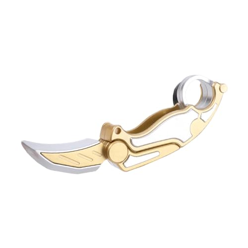 Sharplace Kleines Rettichmesser-Spielzeug, kleines Rettichmesser, Neuheit, Mitbringsel, sensorisches Spielzeug, sensorisches Messer, Fidget für Erwachsene, Gold Silber Sharplace Kleines Rettichmesser-Spielzeug, kleines Rettichmesser, Neuheit, Mitbringsel, sensorisches Spielzeug, sensorisches Messer, Fidget für Erwachsene, Gold Silber von Sharplace