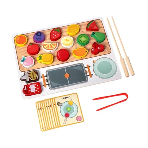 Sharplace Küchenspielzeug-Set, Rollenspiel-Lebensmittel, Frühlernspaß, Montessori-Kochen-Lebensmittel-Spielzeug-Set für Kinder im Alter von 3 4 5 6 Jahren, von Sharplace