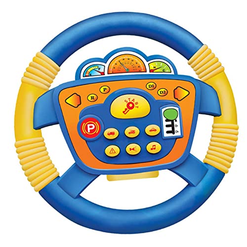 Sharplace Lenkrad Spielzeug Kinder Lenkrad Simulation mit Musik Interaktives Lernspielzeug für Hand Augen Koordination für Geburtstagsgeschenk Familienauto, Blau Sharplace Lenkrad Spielzeug Kinder Lenkrad Simulation mit Musik Interaktives Lernspielzeug für Hand Augen Koordination für Geburtstagsgeschenk Familienauto, Blau von Sharplace