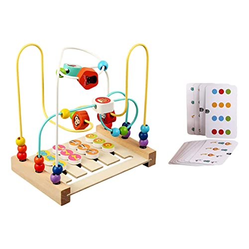 Sharplace Matching Logical Toy Holzperlenlabyrinth Motorikspielzeug -Spiel Pädagogisches Lernspielzeug mit Glatten Kanten für Kinderzimmer Lernräume, Stil A Sharplace Matching Logical Toy Holzperlenlabyrinth Motorikspielzeug -Spiel Pädagogisches Lernspielzeug mit Glatten Kanten für Kinderzimmer Lernräume, Stil A von Sharplace