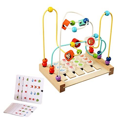 Sharplace Matching Logical Toy Holzperlenlabyrinth Motorikspielzeug -Spiel Pädagogisches Lernspielzeug mit Glatten Kanten für Kinderzimmer Lernräume, Stil B Sharplace Matching Logical Toy Holzperlenlabyrinth Motorikspielzeug -Spiel Pädagogisches Lernspielzeug mit Glatten Kanten für Kinderzimmer Lernräume, Stil B von Sharplace