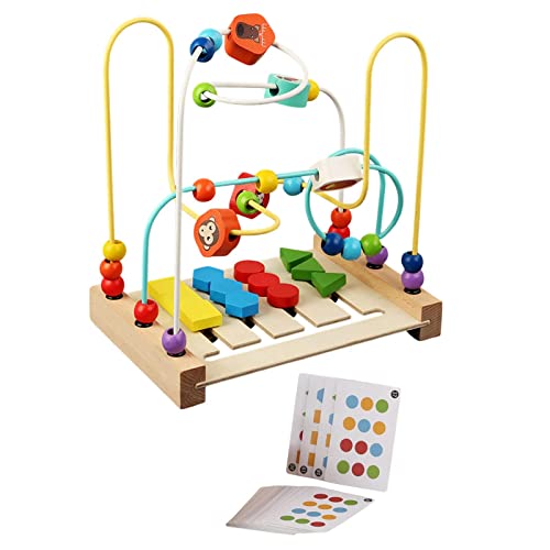 Sharplace Matching Logical Toy Holzperlenlabyrinth Motorikspielzeug -Spiel Pädagogisches Lernspielzeug mit Glatten Kanten für Kinderzimmer Lernräume, Stil d Sharplace Matching Logical Toy Holzperlenlabyrinth Motorikspielzeug -Spiel Pädagogisches Lernspielzeug mit Glatten Kanten für Kinderzimmer Lernräume, Stil d von Sharplace