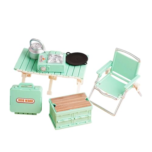 Sharplace Mini-Picknick-Camping-Set, Outdoor-Spielzeug, Rollenspielset, Simulation, Klappstuhl, Rollenspiel, Puppenhaus, Outdoor-Szenen- für 3–5, GrÜn Sharplace Mini-Picknick-Camping-Set, Outdoor-Spielzeug, Rollenspielset, Simulation, Klappstuhl, Rollenspiel, Puppenhaus, Outdoor-Szenen- für 3–5, GrÜn von Sharplace