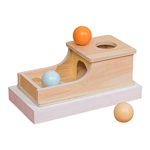 Sharplace Montessori Spielzeug ab 1 Jahr, Montessori Ball Drop Box, Baby Motorikspielzeug Objektpermanenz Sortierspiel Objekt Beständigkeit Box für Kinder als Weihnacht Geburtztag Geschenk von Sharplace