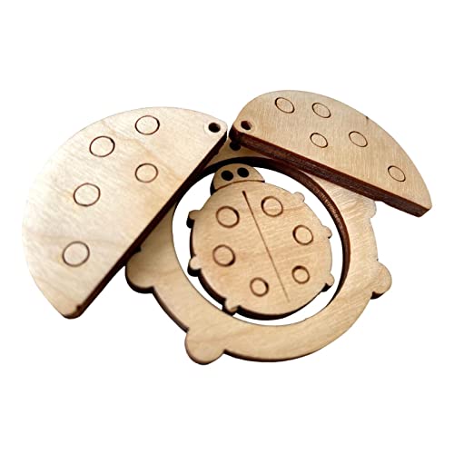 Sharplace Montessori Busy Board DIY Material Holzhandwerk Spielzeug Activity für Vorschulkinder, Marienkäfer Sharplace Montessori Busy Board DIY Material Holzhandwerk Spielzeug Activity für Vorschulkinder, Marienkäfer von Sharplace